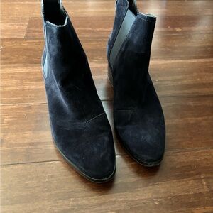 Rag and Bone Midnight Navy Suede Ankle Boots